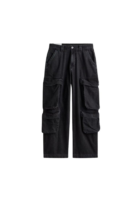 H_&M BAGGY CARGO JEANS