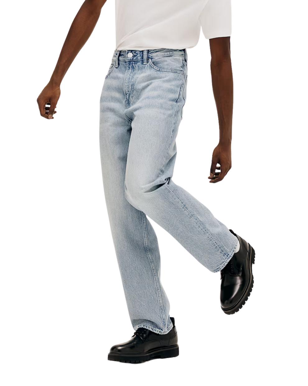 H_&M Light Blue Loose Jeans