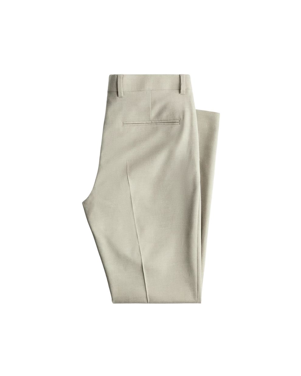 H_&M Beige Slim Fit Suit trousers