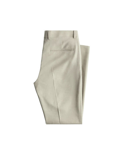H_&M Beige Slim Fit Suit trousers