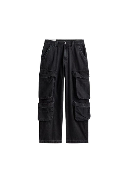 H_&M BAGGY CARGO JEANS